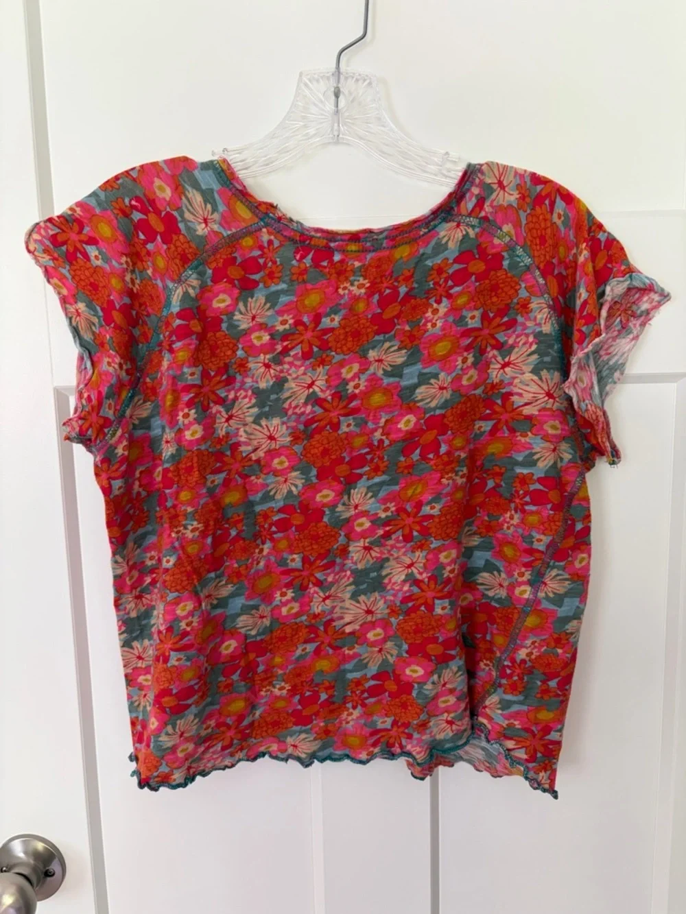 Natural Life Floral Tee Lot Of 2 Boho Cottagecore Fairy Grunge 100% Cotton M - Picture 4 of 12